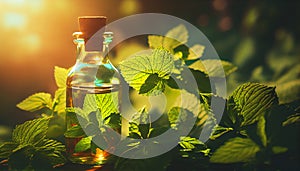 Peppermint leaf leaves