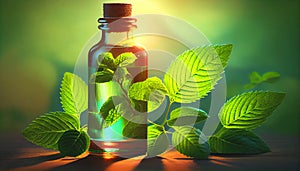 Peppermint leaf leaves