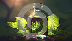 Peppermint leaf leaves