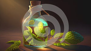 Peppermint leaf leaves