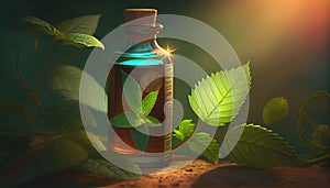 Peppermint leaf leaves