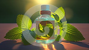 Peppermint leaf leaves