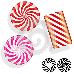 Peppermint swirl candies