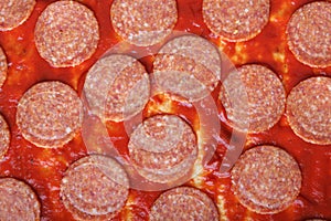 Pepperoni background,