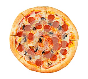 Pepperoni Pizza isolated