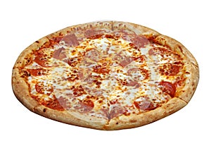 Pepperoni Pizza Isolated photo