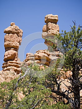 Pepperpot Rocks in Red Canyon National Park, Utah, USA