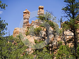 Pepperpot Rocks in Red Canyon National Park, Utah, USA