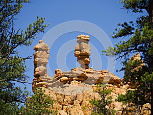 Pepperpot Rocks in Red Canyon National Park, Utah, USA photo