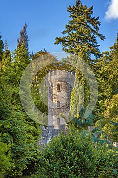 Pepperpot Tower in Powerscourt gardens, Ireland