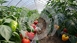 Peppers in Polytunnel Cultivation photo