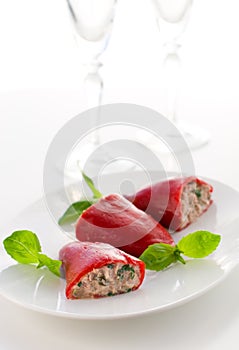 Peppers stuffed with tuna