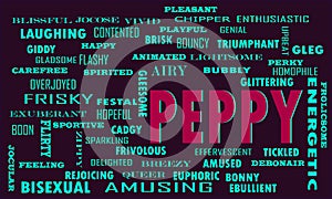 Peppy Word reflect people love relation presented with similar type of text photo