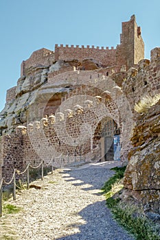 Peracense Castle in Teruel province, Aragon, Spain