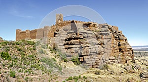 Peracense Castle in Teruel province, Aragon, Spain