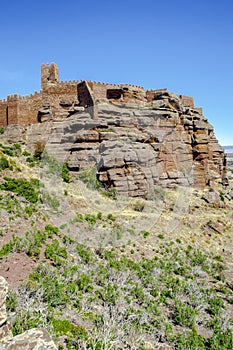 Peracense Castle in Teruel province, Aragon, Spain