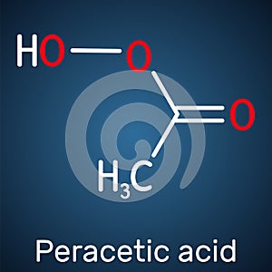Peracetic acid, peroxyacetic acid, PAA, organic peroxide molecule, Bactericide, fungicide, disinfectant, antimicrobial agent,