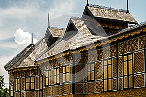 PERAK, MALAYSIA - Oct 18, 2022: The Royal Museum palace in royal town Kuala Kangsar, a traditional Malay architecture