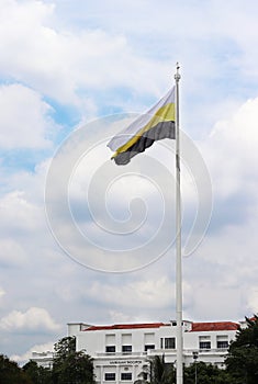 Perak State Flag Mounted At Ipoh Padang