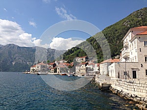 Perast at the Bay of Kotor photo
