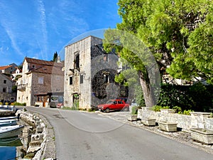 Perast city features photo