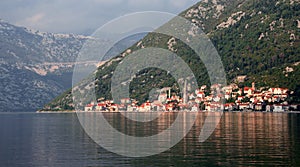 Perast, hidden ancient city. Reflection of centuries.