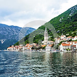 Perast, Kotor bay, Montenegro, Adriatic sea