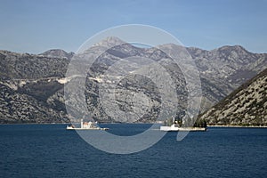 Perast town in montenegro and its islands