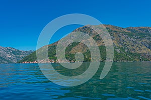 Perast town in Montenegro situated at Boka Kotorska bay