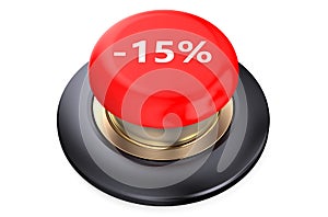 15 percent discount Red button