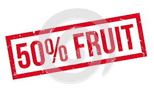 50 percent fruit rubber stamp