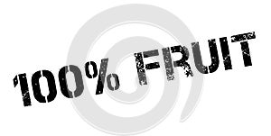 100 percent fruit rubber stamp