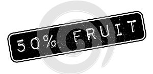 50 percent fruit rubber stamp