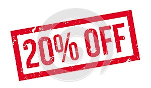 20 percent off rubber stamp