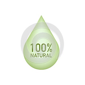 100 percent web push button icon on white background