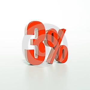 Percentage sign, 3 percent