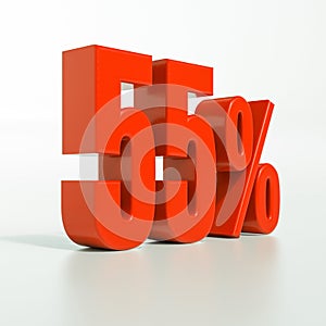 Percentage sign, 55 percent