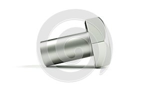 Percentage symbol made from bolt and nuts 3d render