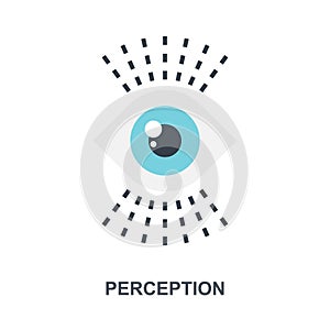 Perception flat icon design concept