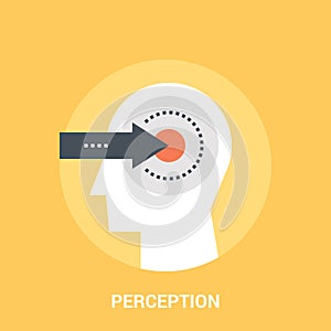 Perception icon concept photo