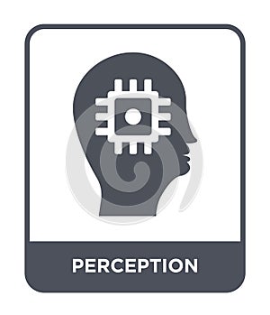 perception icon in trendy design style. perception icon isolated on white background. perception vector icon simple and modern