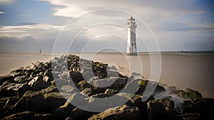 Perch Rock Lighthouse Wallasey Wirral Merseyside