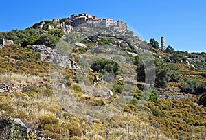 Perched village of SantAntonino, Corsica