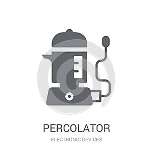 percolator icon. Trendy percolator logo concept on white background from Electronic Devices collection