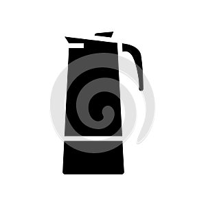 percolator pot coffee glyph icon vector illustration