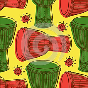 Drums. African drums. Percussion.