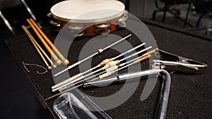 Percussion orchestral instruments