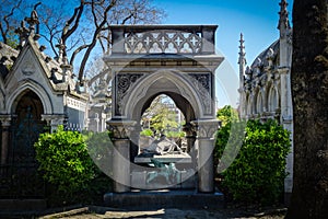 The Pere Lachaise Cemetery in Paris