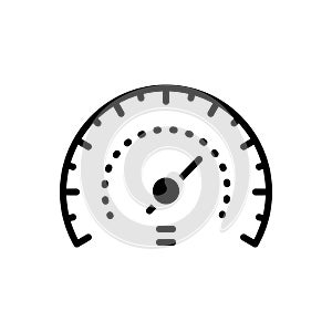 Black solid icon for Peregrinate, rpm and speedmeter photo