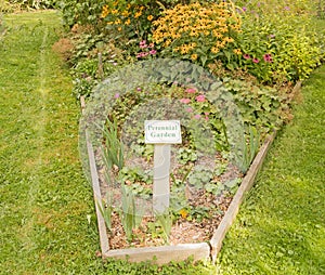 Perennial garden in Springside Park, Pittsfield